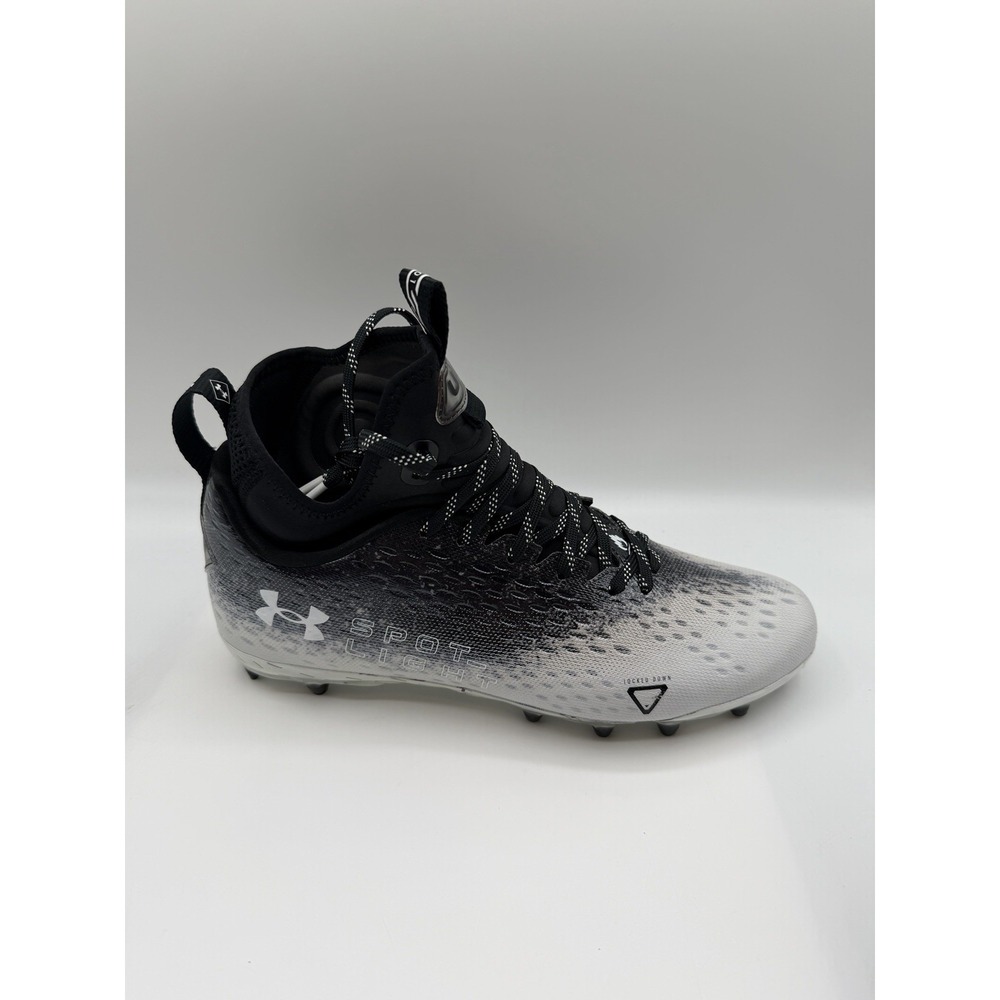 Under Armour Spotlight Lux MC 2.0 Football Cleats Men's10,Black White 3025082001